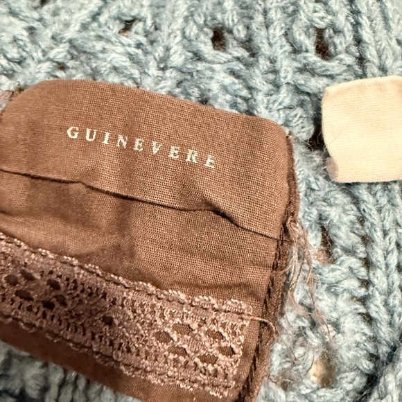 Guinevere Blue Cable Knit Sweater - Picture 3 of 5